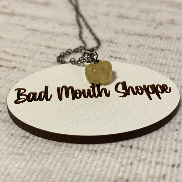 *Gem Lark Jewelry Halloween Mini Hessonite Garnet Pumpkin in Light Garnet Color - Picture 2 of 3